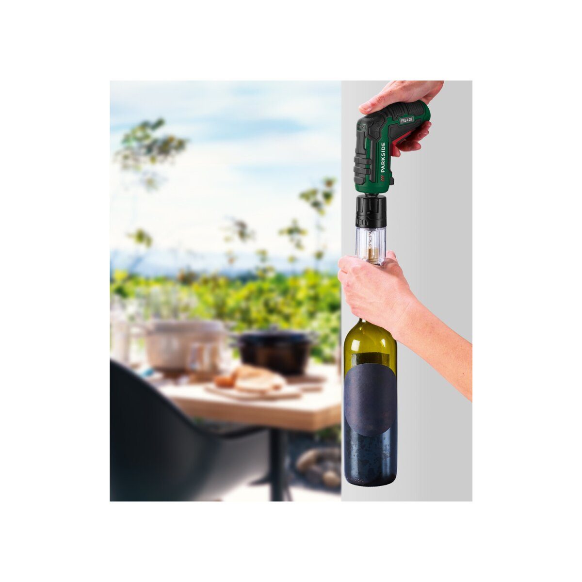 PARKSIDE® 4 V Akkuschrauber-Set »PAS 4 D7«, mit 4 BBQ-Aufsätzen