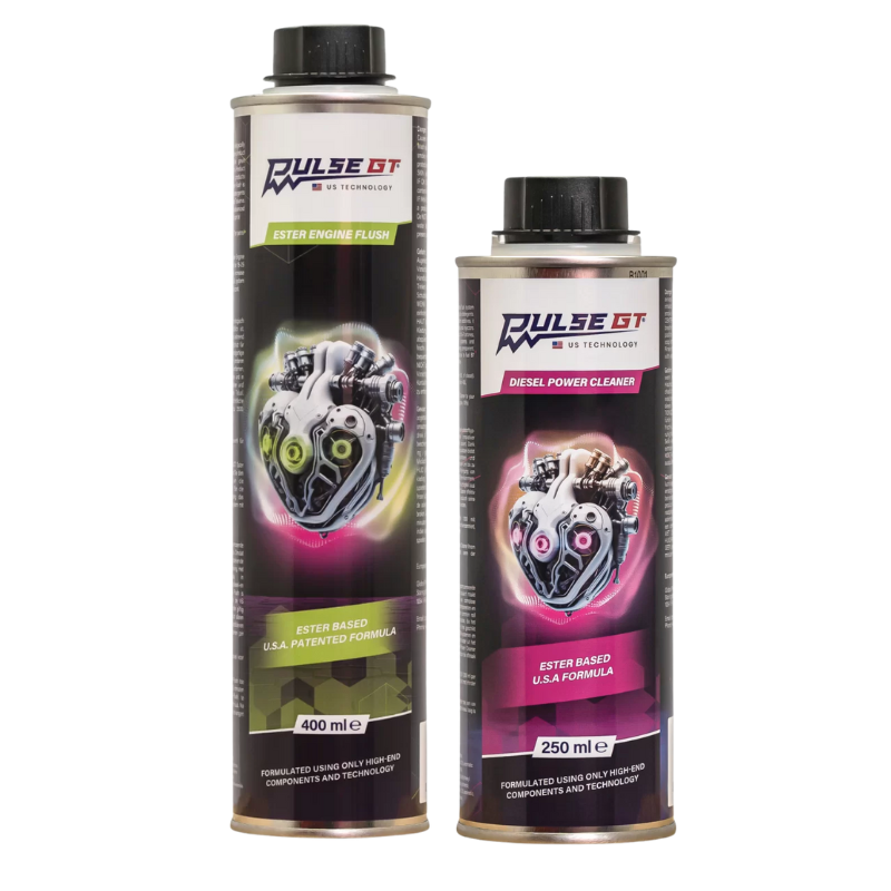 Pulse Gt Diesel Power Cleaner 250 ml + Estrowy płyn do płukania silnika 400 ml