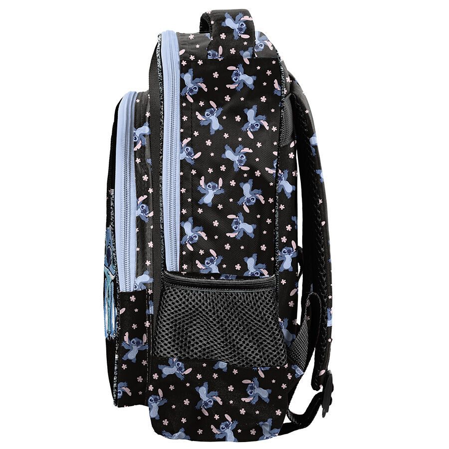 Large sky blue Stitch kindergarten backpack