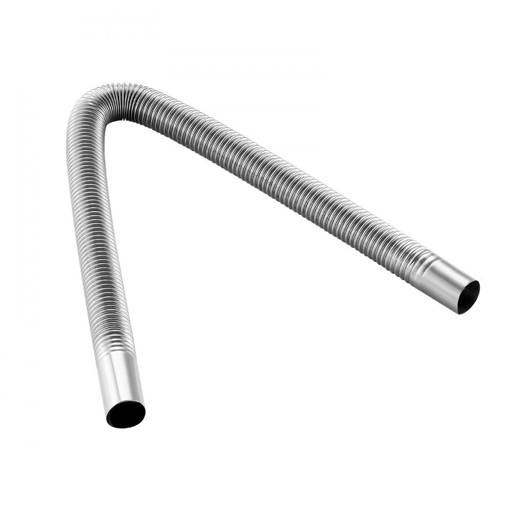 Exhaust pipe auxiliary heater Flexible exhaust hose 59 cm for car diesel heater with 2 clamps, stainless steel exhaust pipe with Φ 25 mm cross section for 2 kW / 5 kW / 8 kW diesel heaters air heaters
