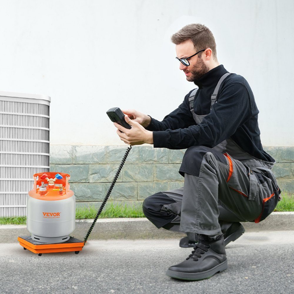 Balance de Réf. rigérant, balance de fréon de récupération de charge de 50 kg avec télécommande filaire, balance de poids de récupération numérique électronique de haute précision de 2 g avec étui et batterie sèche