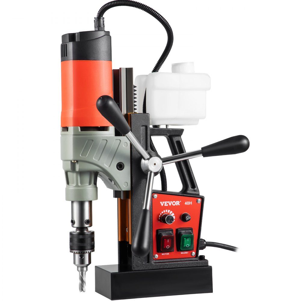 1200 W Magnetbohrmaschine, Magnetbohrmaschine, 13000 N, elektrische Kernbohrmaschine, Industriebohrmaschine, 580 U/min, variable Geschwindigkeit, für alle Oberflächen und Heimwerkerarbeiten