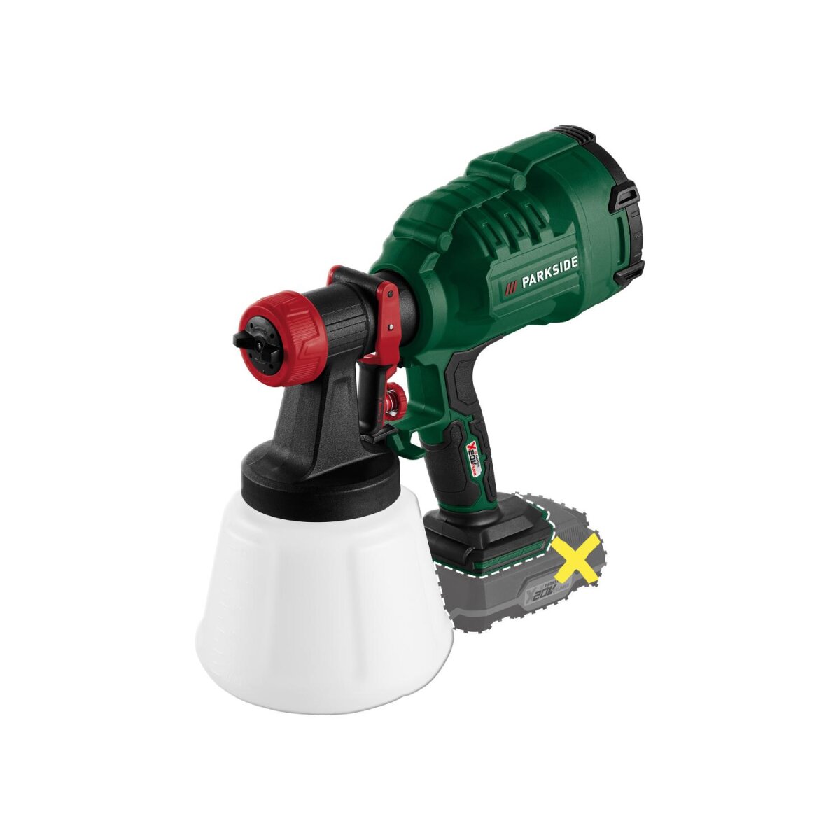 Akumulatorowy pistolet malarski PARKSIDE® 20 V »PFSA 20-Li B2«, bez akumulatora i ładowarki Akumulatorowy pistolet malarski PARKSIDE® 20 V »PFSA 20-Li B2«, bez akumulatora i ładowarki