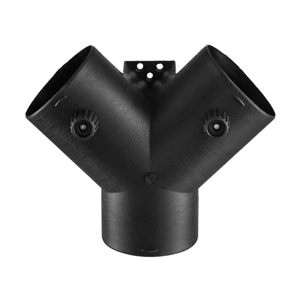 Dieselverwarmerpijp heteluchtuitlaatventilatieset met Y-vormige connector en luchtkanaalklemmen, hulpverwarmer luchtkanaalventilatieset voor 5kW 8kW dieselverwarmers, zwart