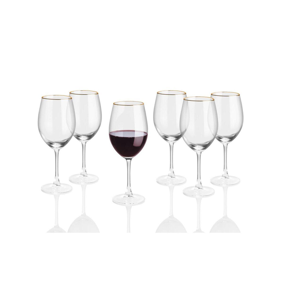 LIVARNO home water/champagne/white wine/red wine glasses, set of 6