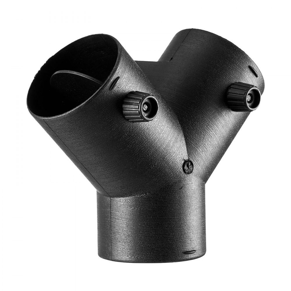Diesel heater connector (75mm), diesel heater duct connection accessories, Y-shaped 3-way vent connectors with 2 90° rotating valves, connection connector for 2/5/8 kW diesel heater