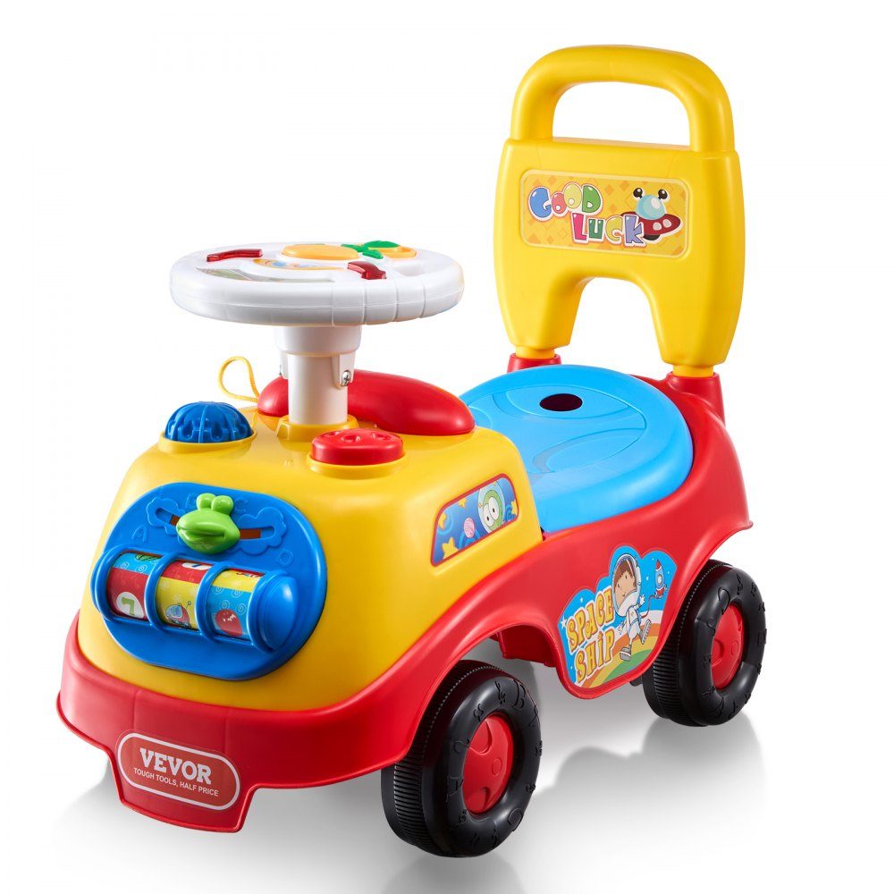 Rutschauto für Kleinkinder im Alter von 1–3 Jahren, Ride Racer, Rutschspielzeug für Kleinkinder zum Sitzen und Stehen, klassisches Rutschauto für Kinder mit Musiklenkrad, Hupe und Stauraum unter dem Sitz, Rutschspielzeug für Jungen und Mädchen