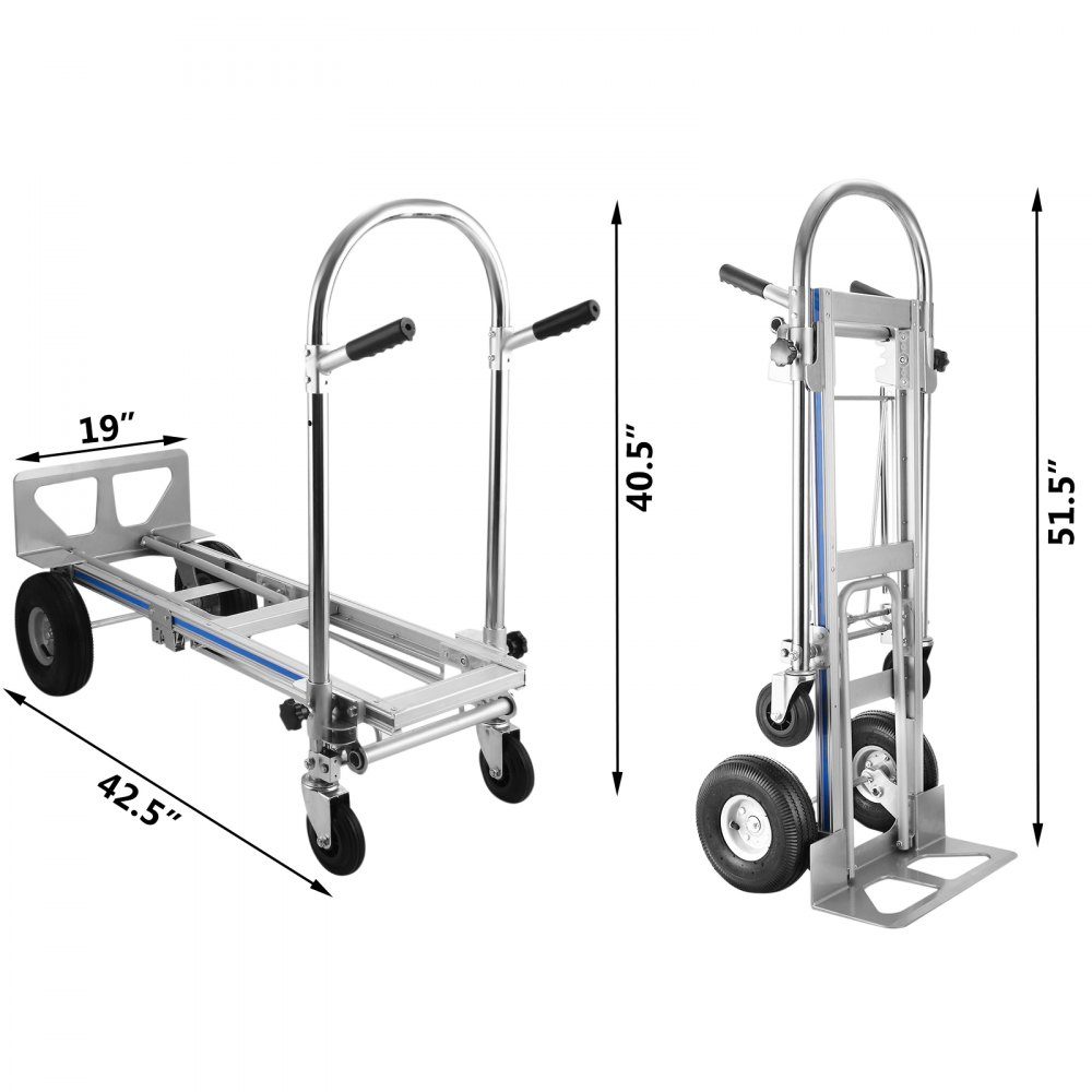 Sackkarre 3 in 1 Aluminium Faltsackkarre Sackkarre Auto Schwerlast faltbar