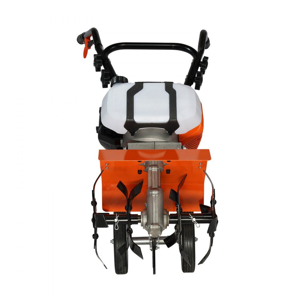 Gartenfräse, 43 CC Hubraum, gasbetriebene Motorhacke, 300 mm Bearbeitungsbreite, Motorfräse, 100 mm Bearbeitungstiefe, Bodenhacke, Stahlbearbeitungsmesser, Bodenfräse, 1110 x 448 x 910 mm, Grubber