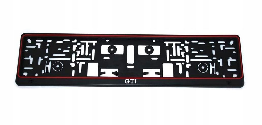 2x support de plaque d'immatriculation ORIGINAL pour impression UV VW Volkswagen résistant aux intempéries GTI