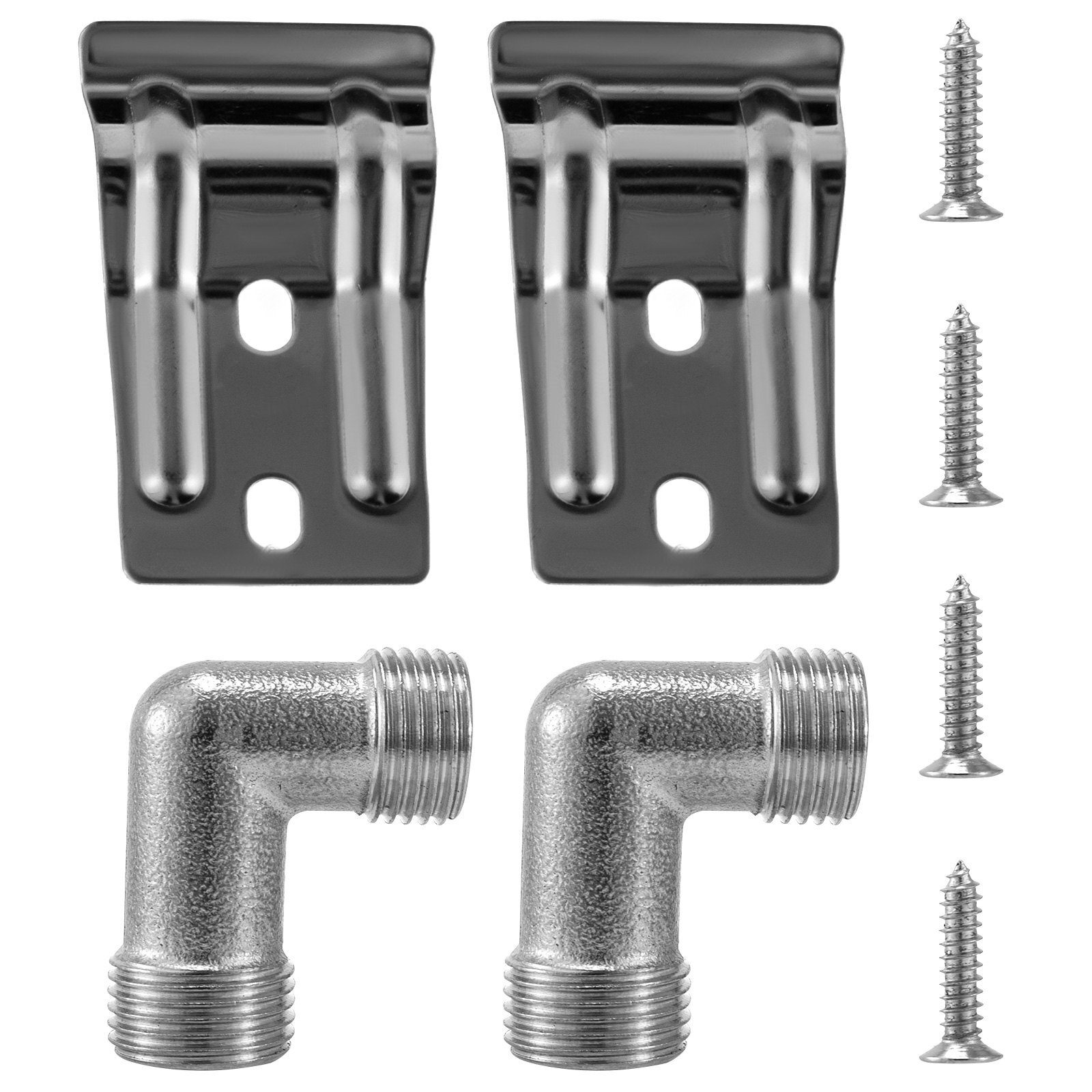 Colonne de douche 5 en 1, colonne de douche à effet de pluie, douchette à main en cascade d'hydromassage en acier inoxydable (argent séparé)