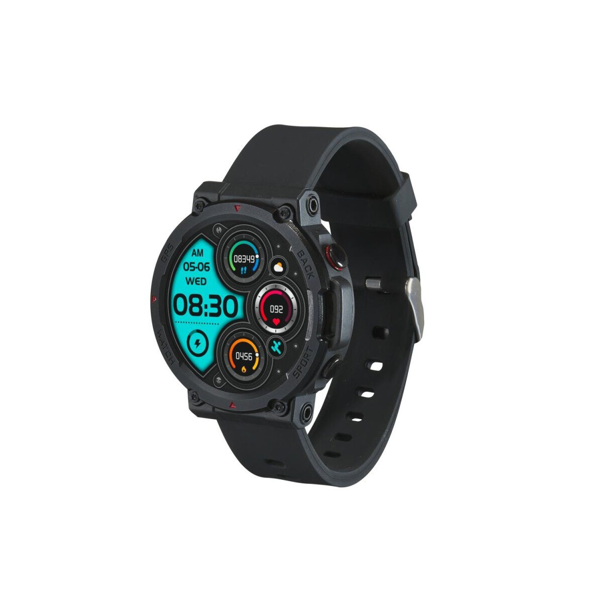 Montre intelligente de sport CRIVIT, avec GPS, écran couleur AMOLED et mesure de la fréquence cardiaque
