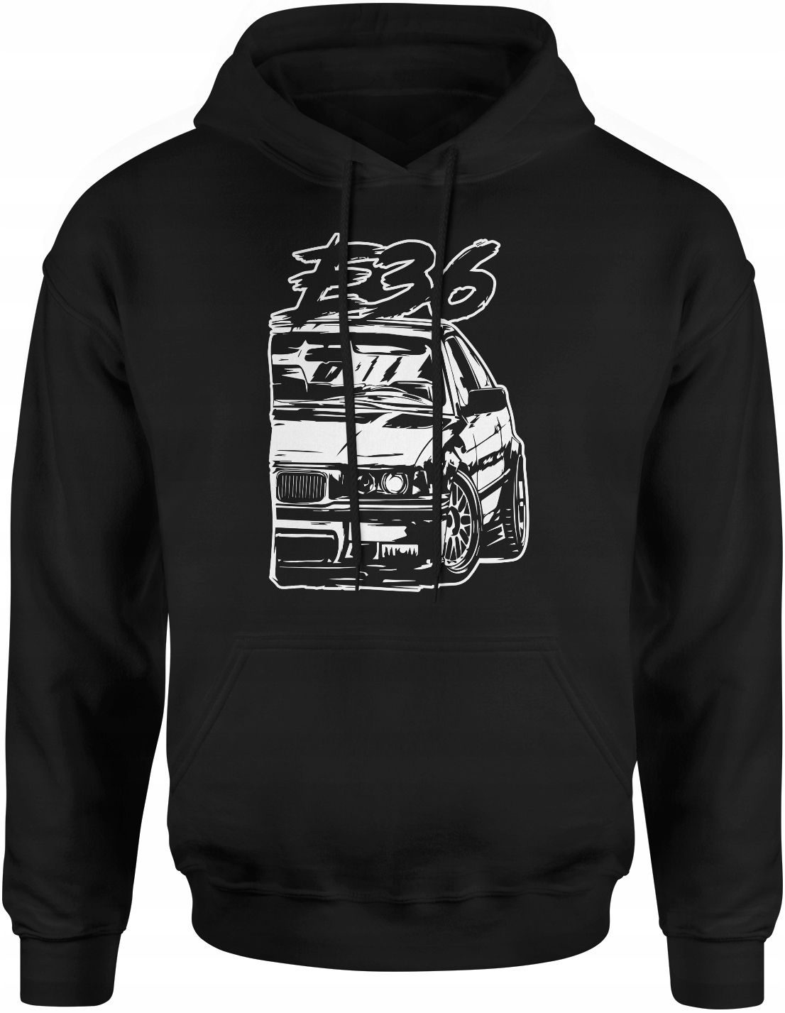 BMW E36 M3 herenhoodie met M-pakketprint