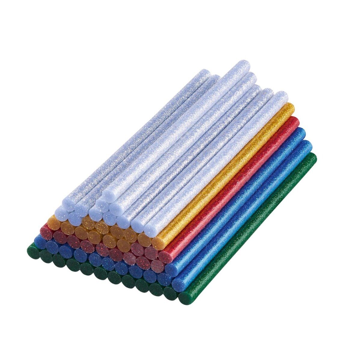 PARKSIDE® Low Temperature Glue Sticks Pack of 60 Approx. 150mm (Glitter)