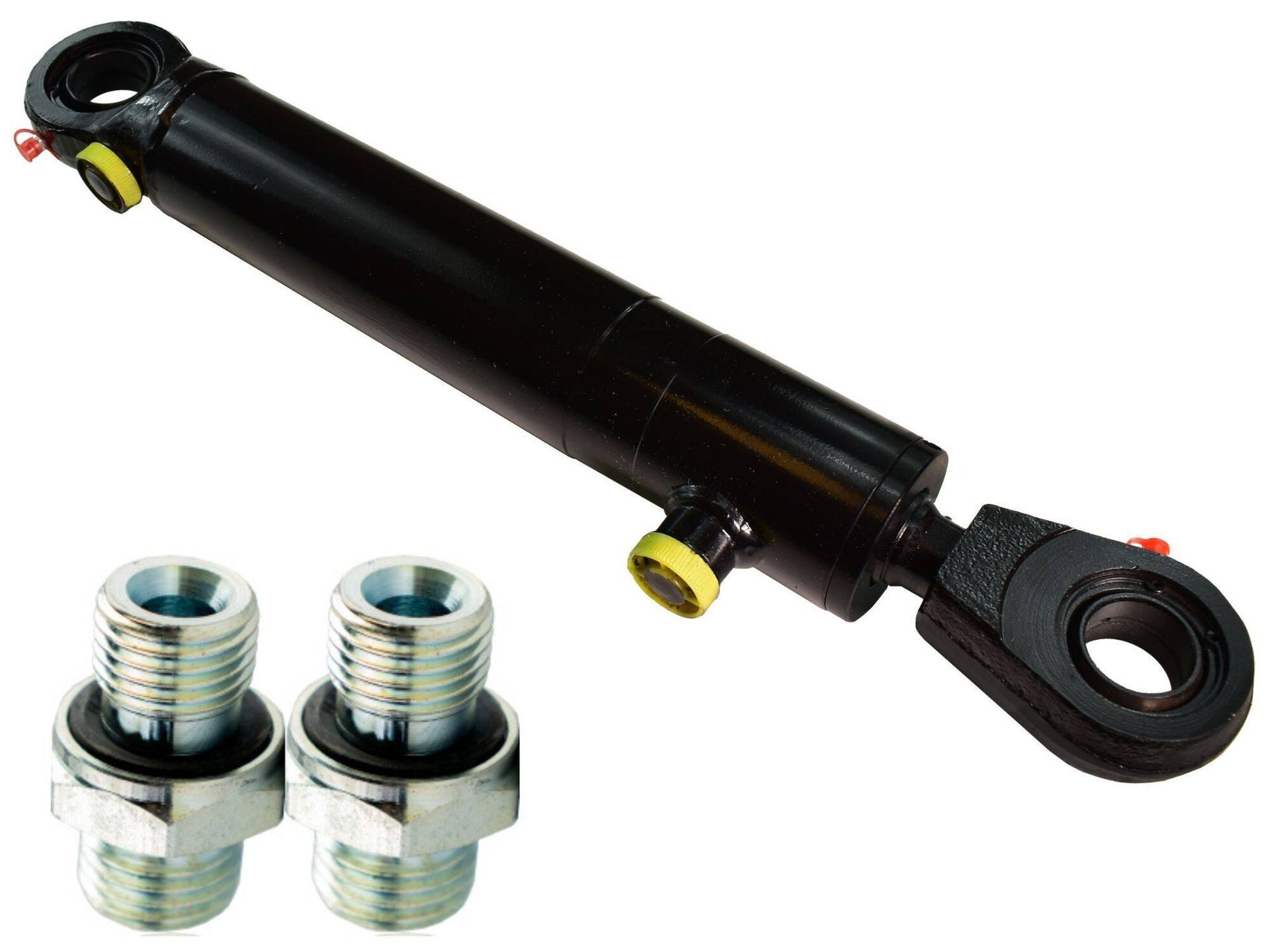 Vérin hydraulique, course renforcée, 630 mm, 60/40, double extrémité + NYPLE