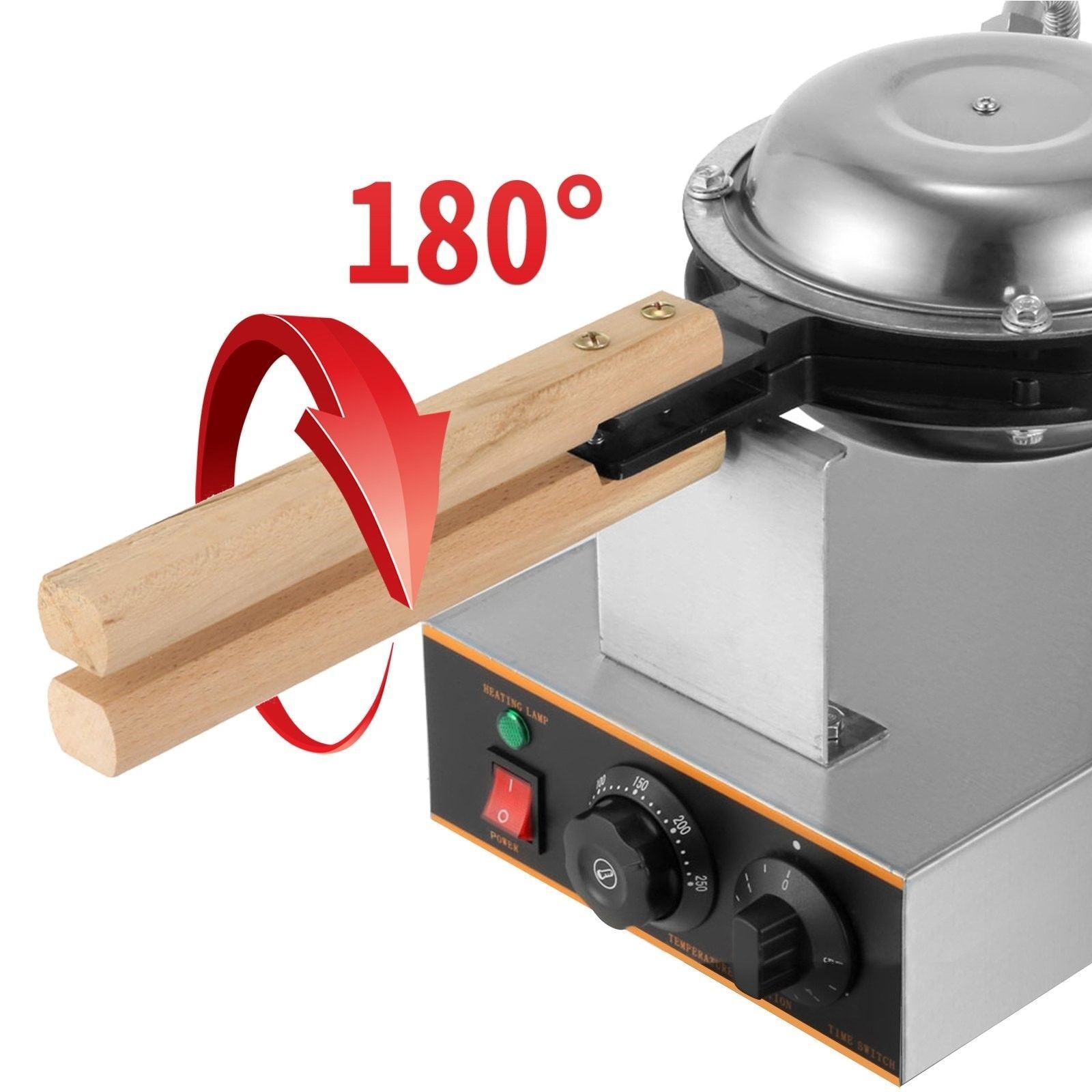 Restaurant Snack Waffle Machine 1400W Waffle Machine Waffle Iron 6kg Stainless Steel