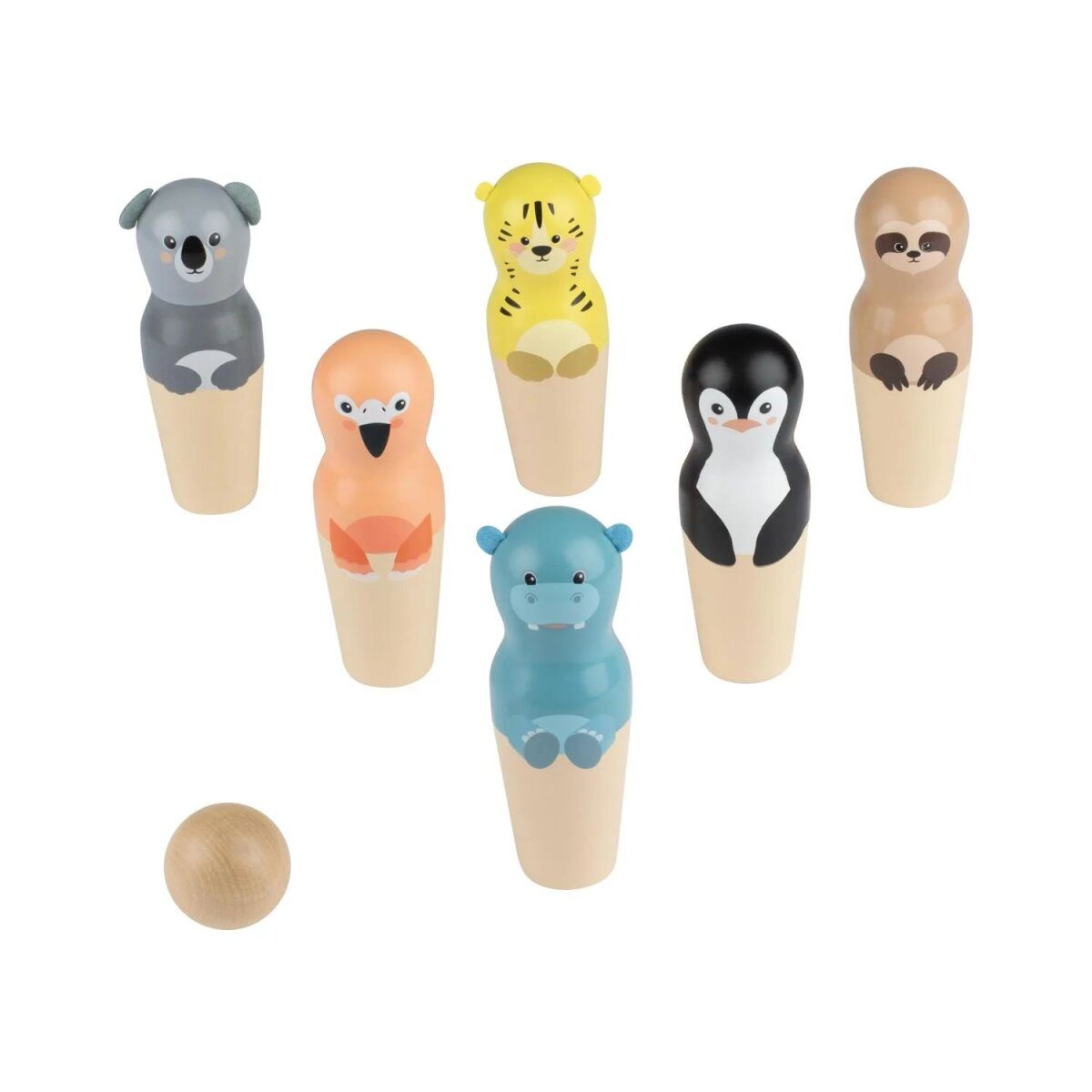 lupilu® animal bowling / croquet / animal throwing game