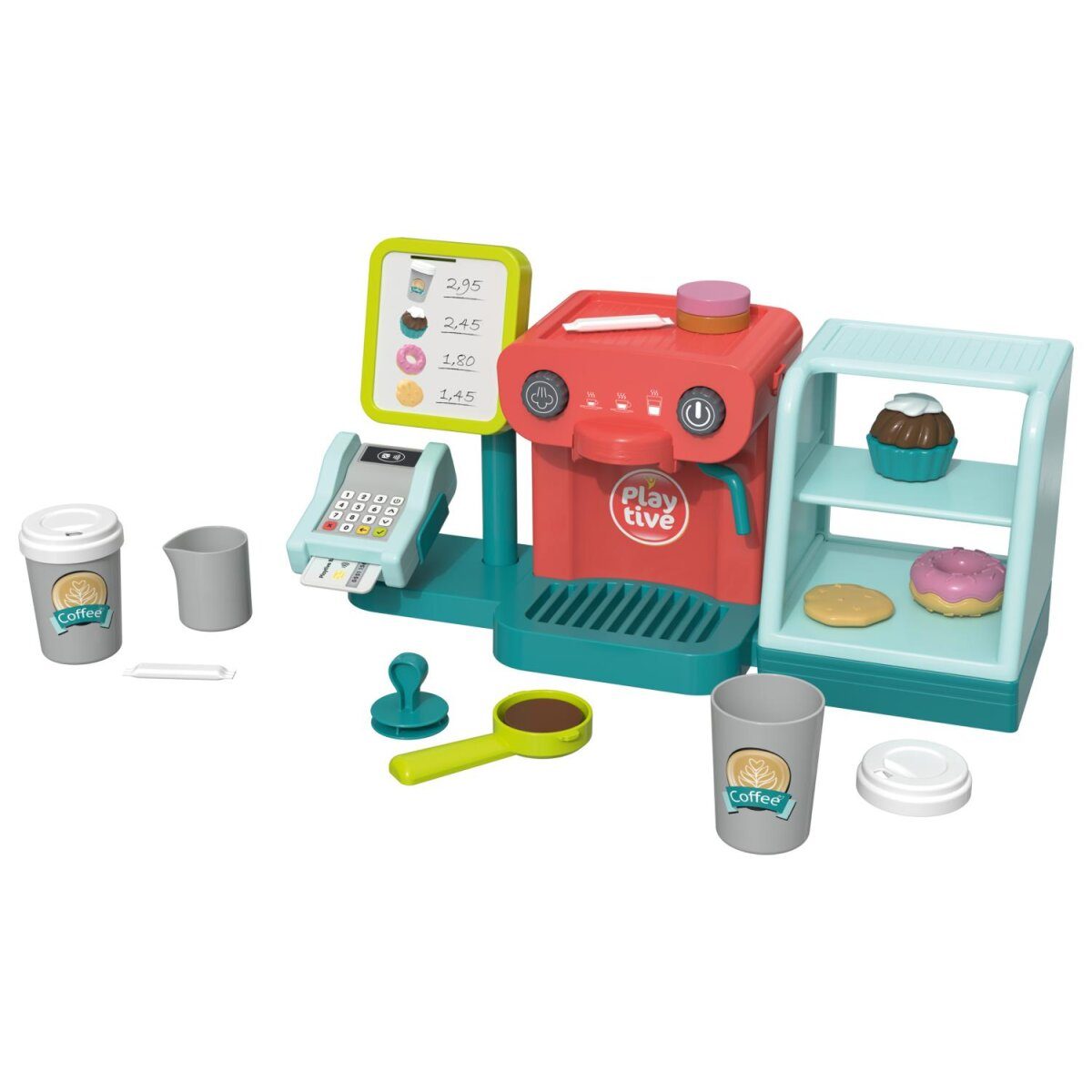 Spielerische Spielzeugkasse / Café-Shop