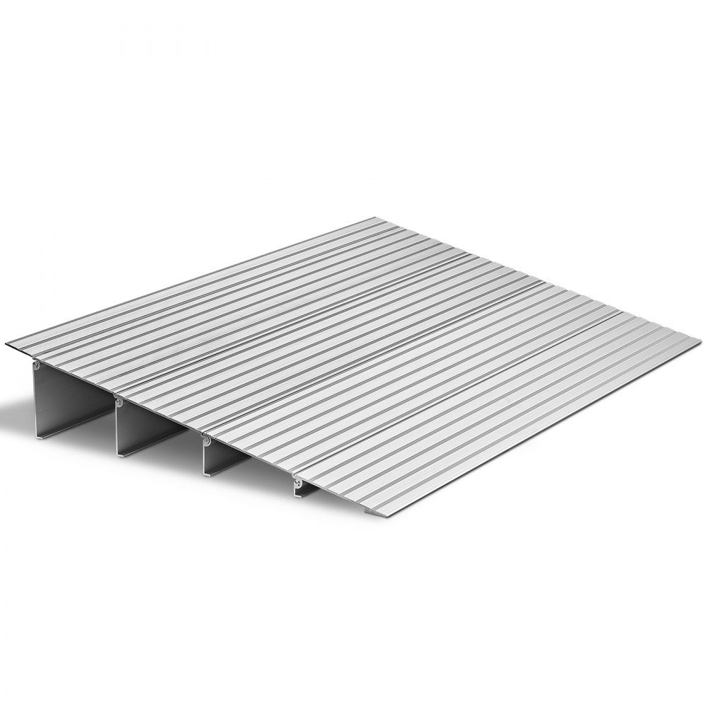 Rampa progowa drzwi 550 x 865 x 115 mm Rampa dla wózków inwalidzkich ze stopu aluminium o nośności 360 kg Rampa krawężnikowa do schodów domowych dla wózków inwalidzkich, hulajnogów, chodzików, rowerów, rowerów trójkołowych
