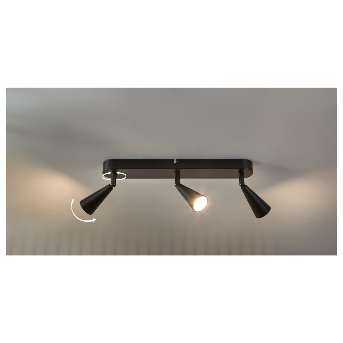 LIVARNO home LED plafondlamp, 3 spots, warm wit