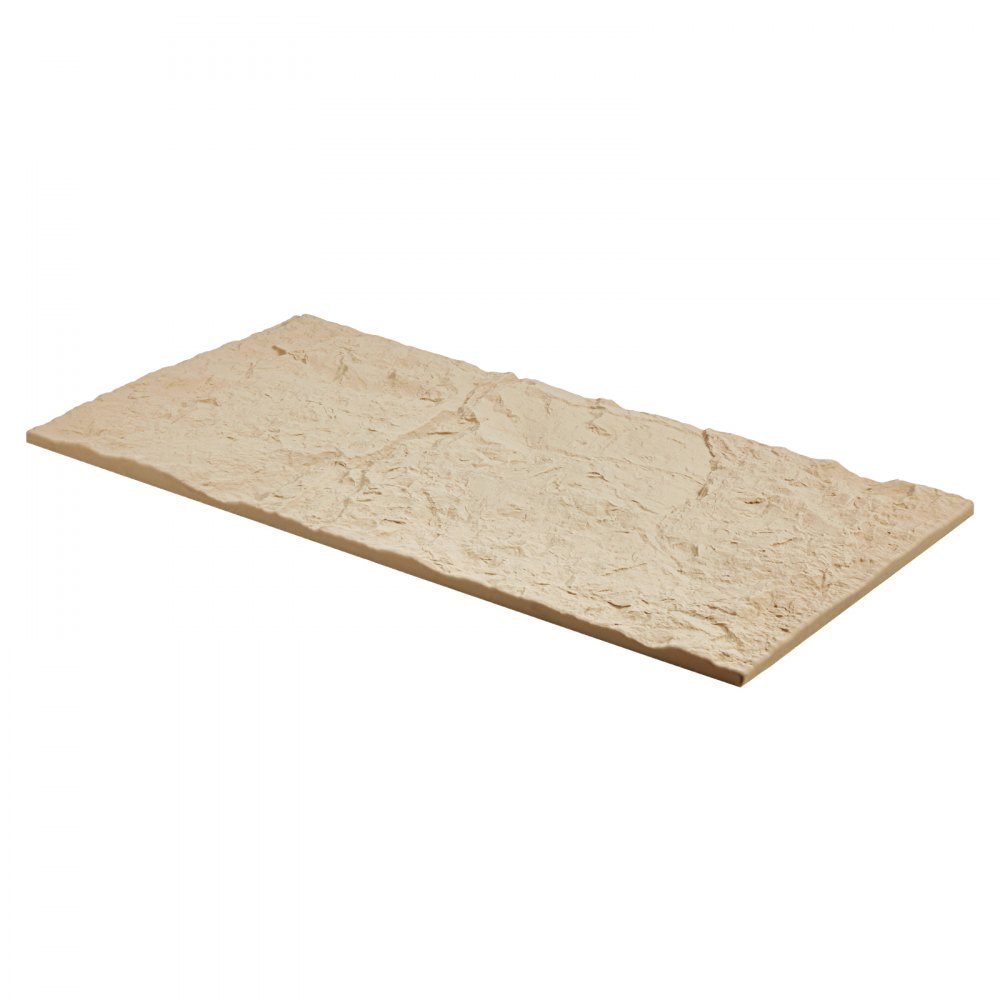 Lot de 4 panneaux muraux 3D 120 x 60 cm - Imitation pierre naturelle - Décoration murale - Surface de 2,97 m² - Décoration intérieure pour plafond, chambre à coucher, salon, salle de jeux - Pierre jaune