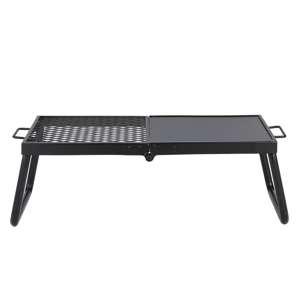 BBQ Gills Holzkohlegrill Klappgrill Tischgrill 570 x 285 x 230 mm, 6 kg Tragkraft tragbarer Reisegrill Outdoor Campinggrill 300 ℃, Grillrost + Grillplatte für Gartenpartys, Picknicks, Terrasse