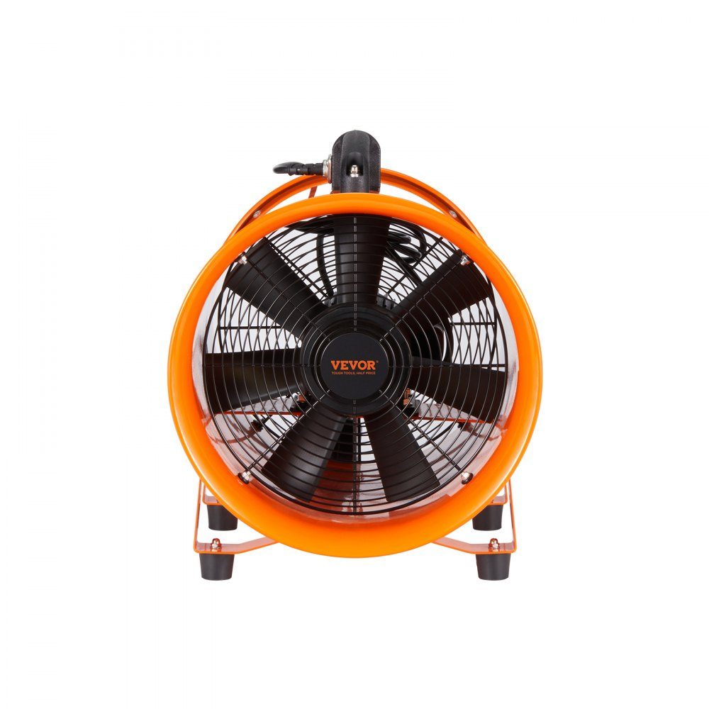 Bauventilator 145 W AC-Motor Bauventilator 2900 U/min Bauventilator Gebläse 1020 CFM (1733 m3/h) Axialventilator mit 10 m Schlauch Axialventilator 79 dB Geräuschpegel Industrieventilator