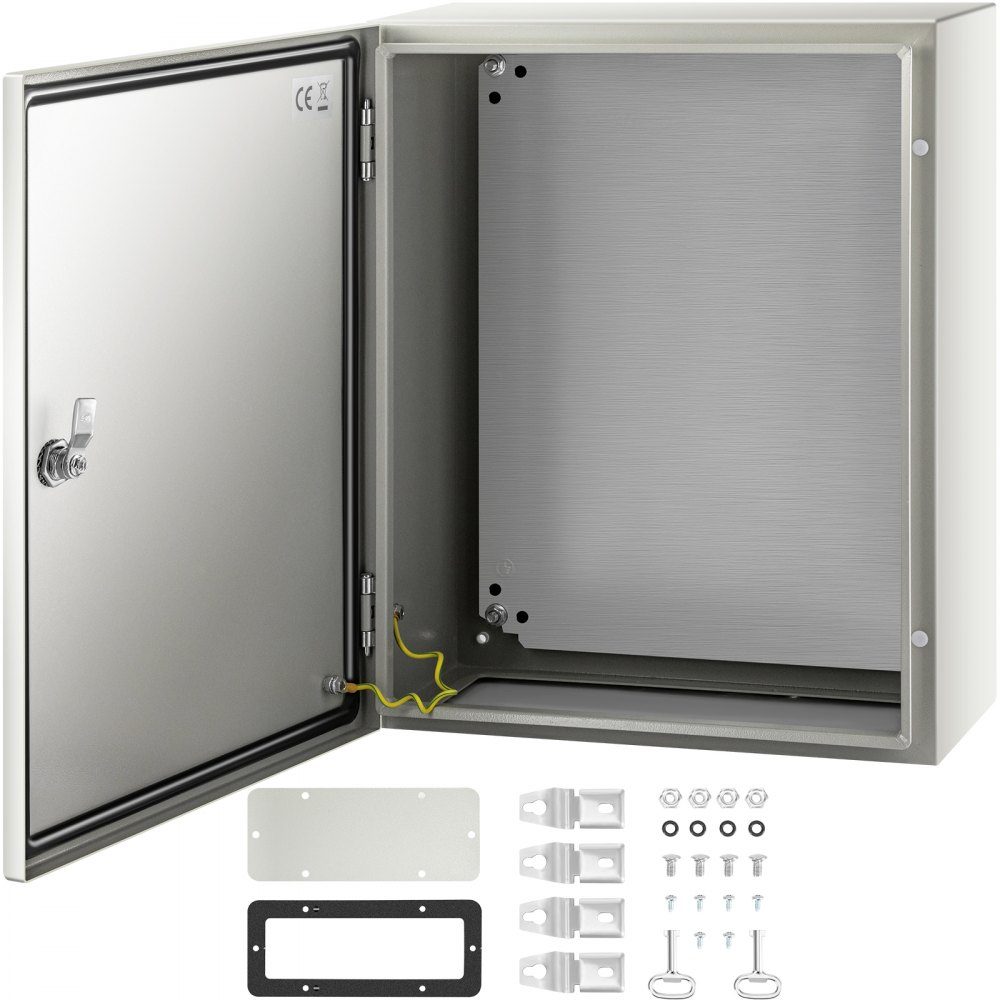 Armoire électrique, boîtier industriel NEMA, 50x40x20 cm, armoire de distribution en acier NEMA 4X, IP66 étanche et anti-poussière, boîte de jonction électrique extérieure/intérieure avec plaque de montage