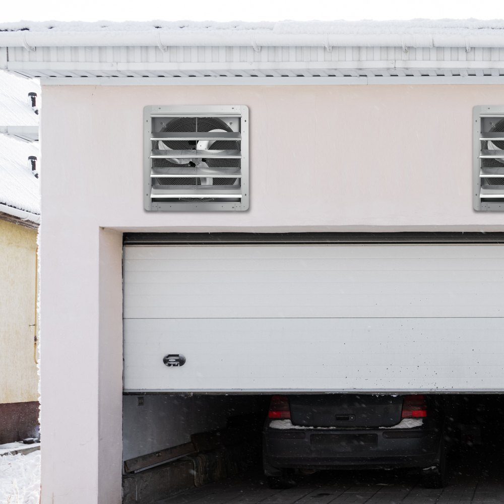 Afzuigventilator 610 mm 1400 RPM 2892CFM wandgemonteerde aluminium zolderventilator met AC-motor ventilatie en koeling voor kas garage schuur winkel – Artikelnr. HT-22742