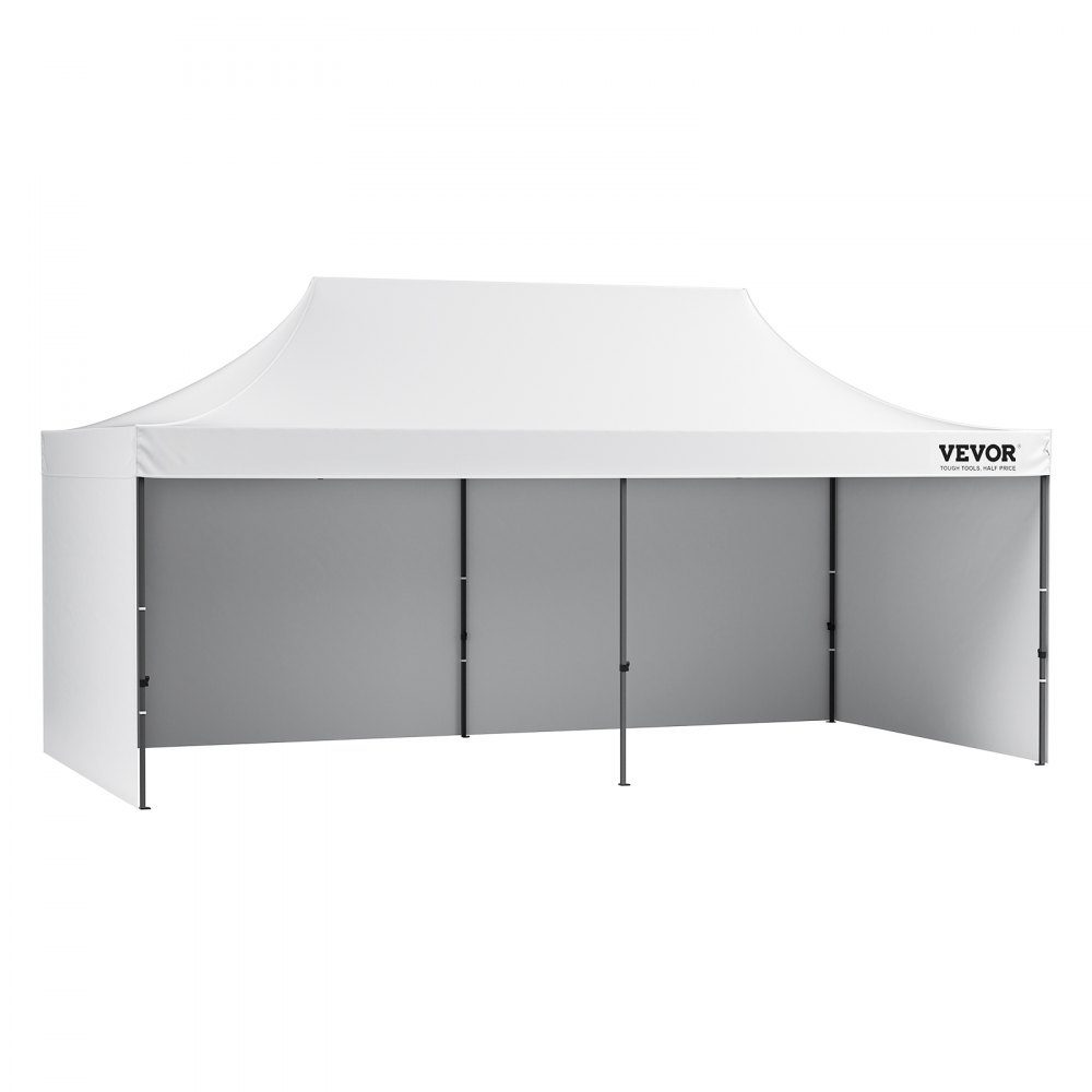 Pavillon 304,8x609,6x320cm Gartenzelt 500D PU Silberstoff Faltpavillon höhenverstellbar inkl. Aufbewahrungstasche, Partyzelt, 12–16 Personen, Pop-Up-Zelt, Gartenpavillon für Campingausflug