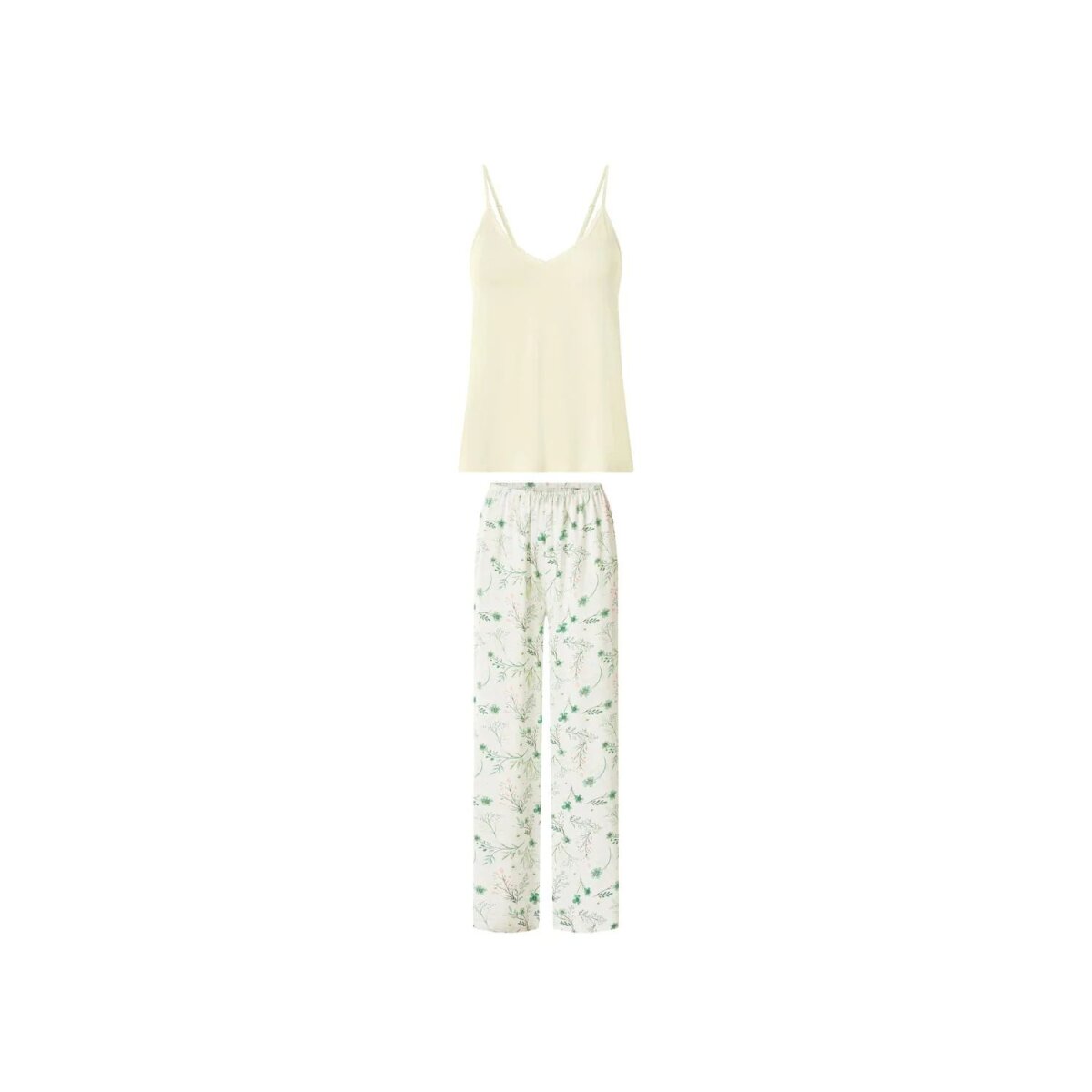 ESMARA® Damen-Pyjama (Gelb, L (44/46))