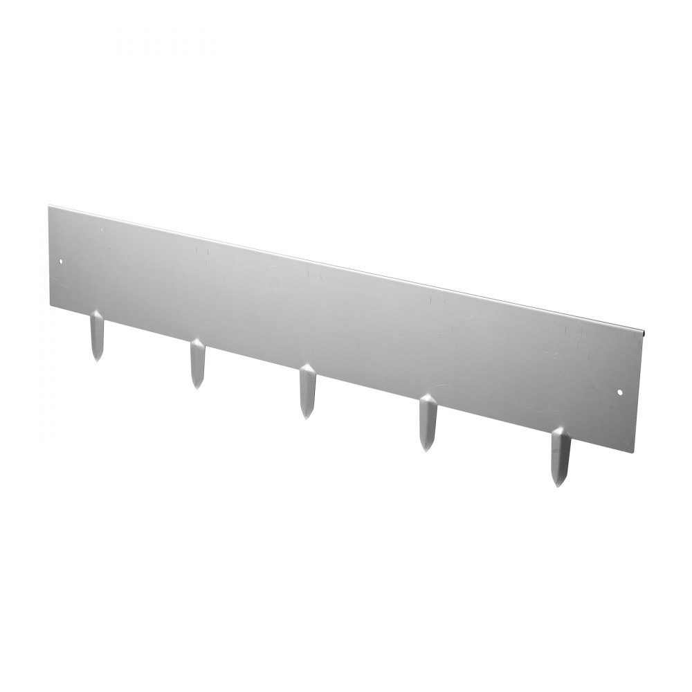 Lawn edging, pack of 10, 100 x 23 cm, bed edging, bed edging made of Corten steel with 11 connecting plates, bed edging, lawn slabs, mowing edge, garden palisade made of metal for flower beds and garden paths