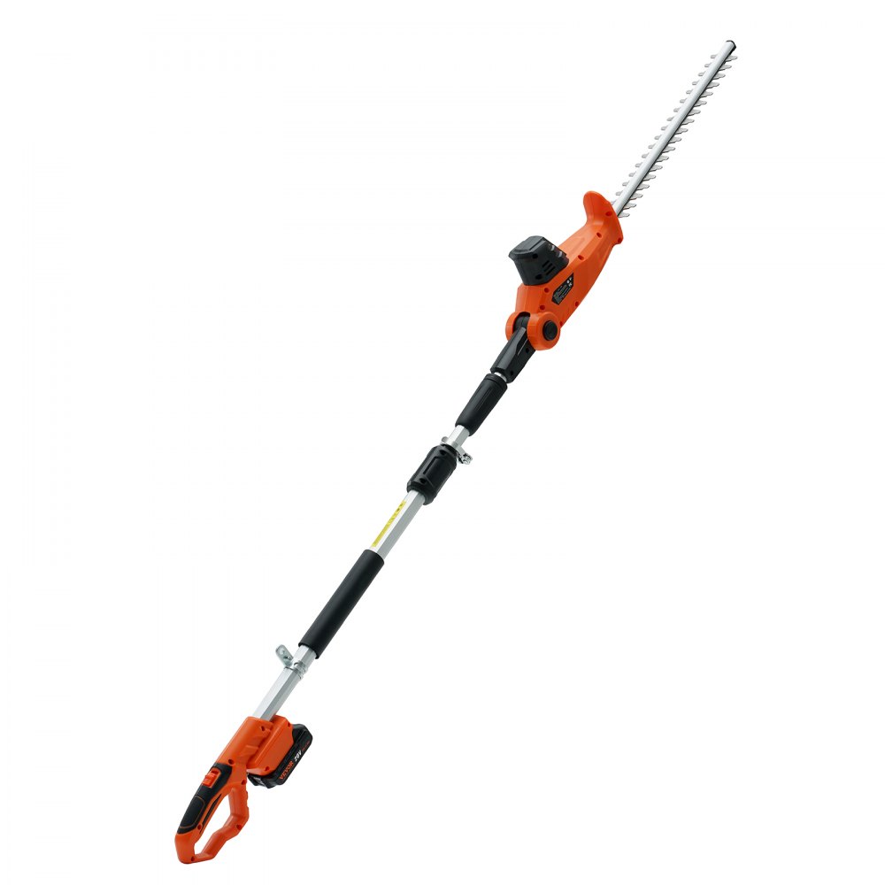 Teleskop-Heckenschere 20V Heckenschere Kupfermotor 17.500 U/min Elektro-Heckenschere 46cm Messerlänge 188-239cm ausziehbar 16mm Schnittdurchmesser 30-150° drehbar inkl. Schnellladeakku Teleskop-Heckenschere 20V Heckenschere Kupfermotor 17.500 U/min Elektro-Heckenschere 46cm Messerlänge 188-239cm ausziehbar 16mm Schnittdurchmesser 30-150° drehbar inkl. Schnellladeakku
