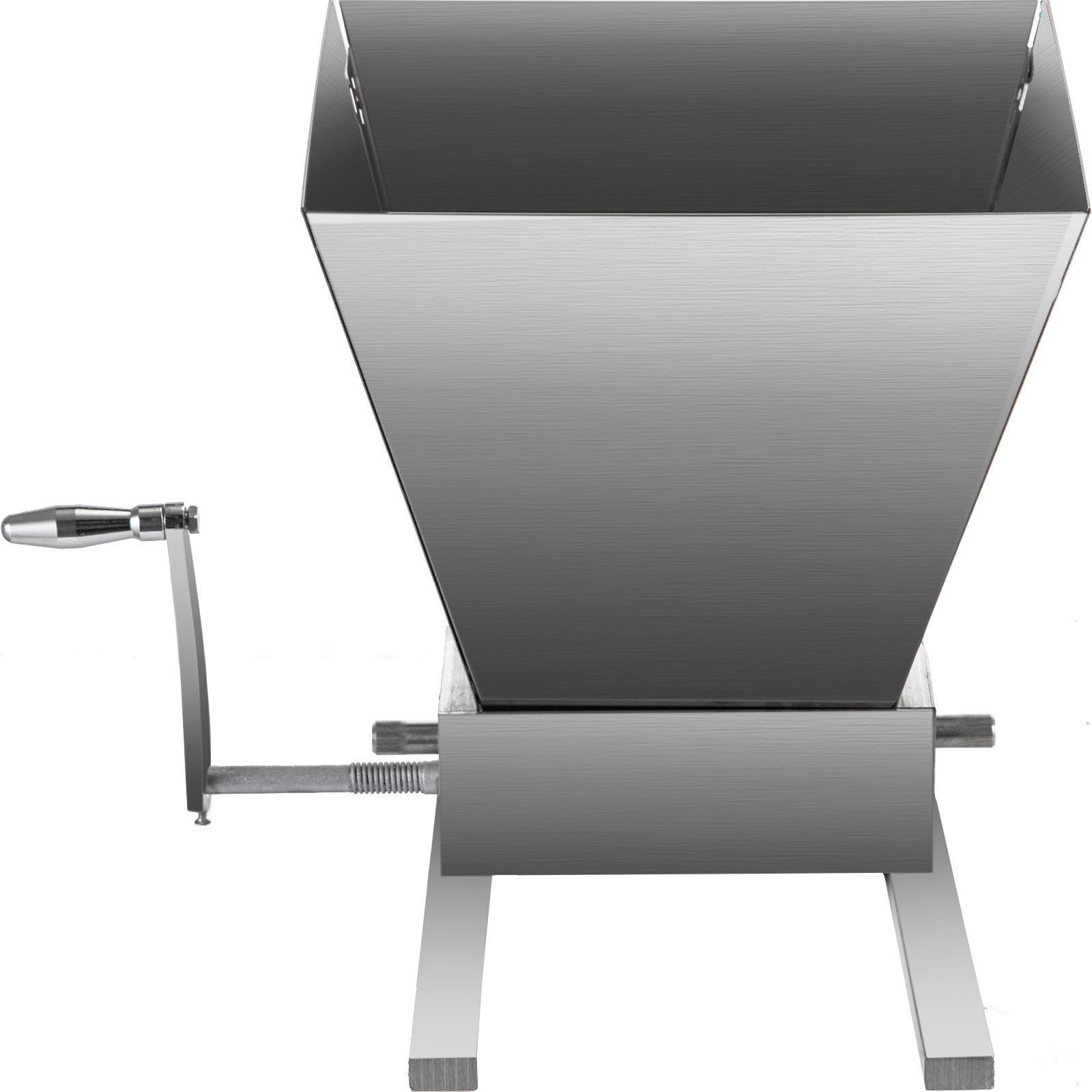 Grist mill, malt mill, manual grist mill with hopper, grain, adjustable rollers, roller mill, brewer, home brewer