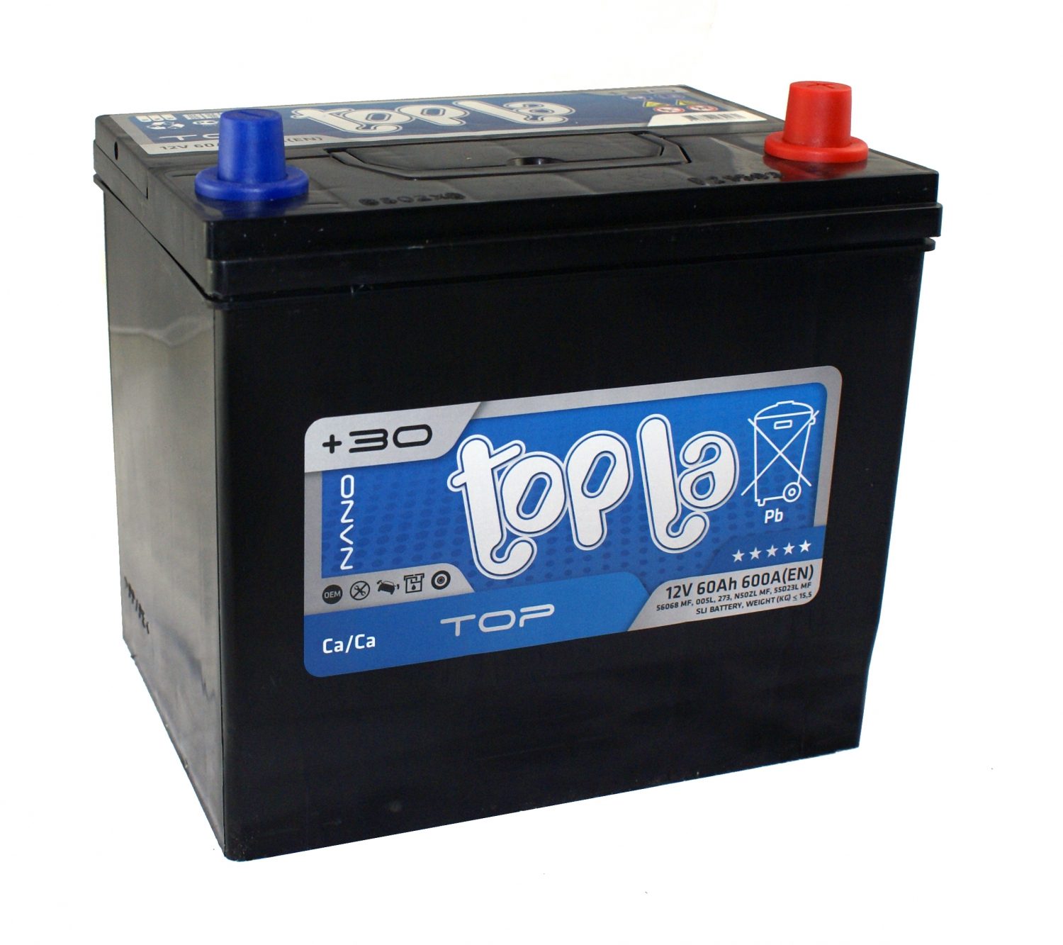 TOPLA TOP STANDAARD 60AH 600A P+ JAPAN – Artikelnr. HT-47197