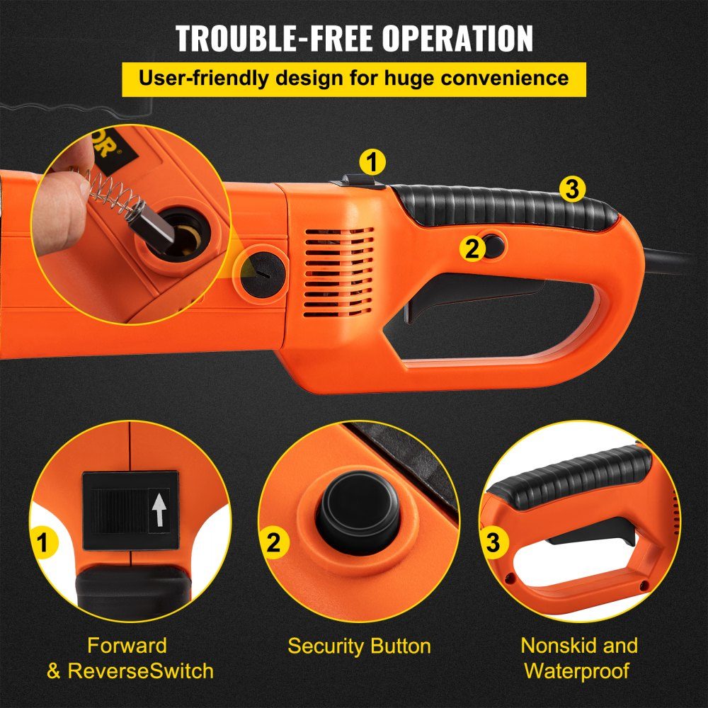 Przenośna maszyna do gwintowania, elektryczna gwinciarka do rur z torbą transportową, 6 matryc, elektryczna gwinciarka 2300 W 220V (wtyczka EU 220 V) – Nr kat. HT-24616