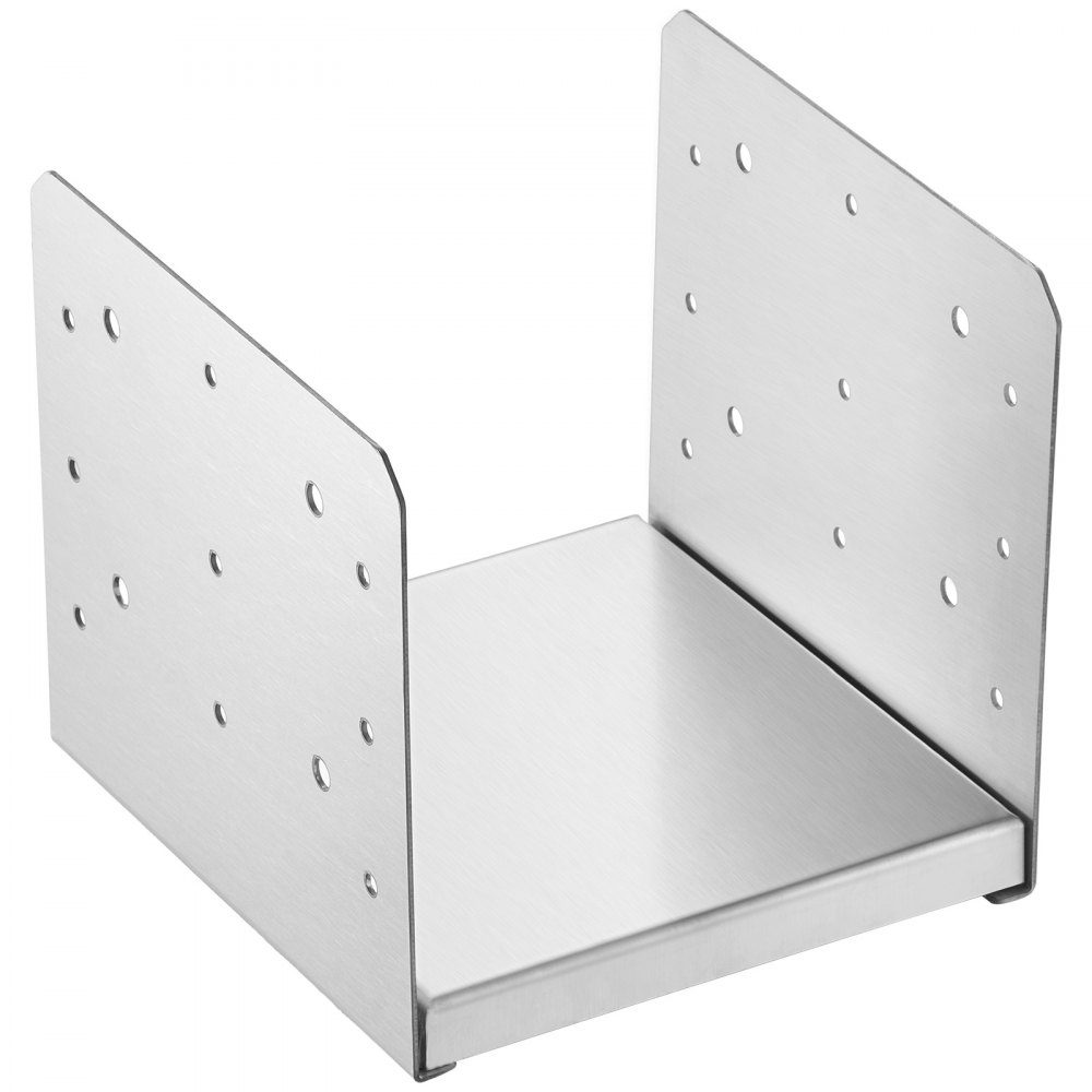 Schraubhülse 190 x 200 x 180 mm U-Pfostenträger aus Edelstahl mit Spritzbeschichtung Pfostenschuh mit vorgefertigten Schraublöchern Pfosten ideal für Pergolen-Veranda-Geländer