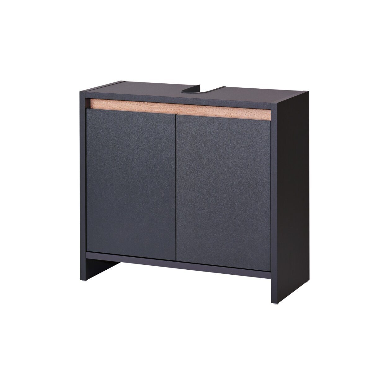 LIVARNO home “Oslo” washbasin cabinet with 2 doors, anthracite