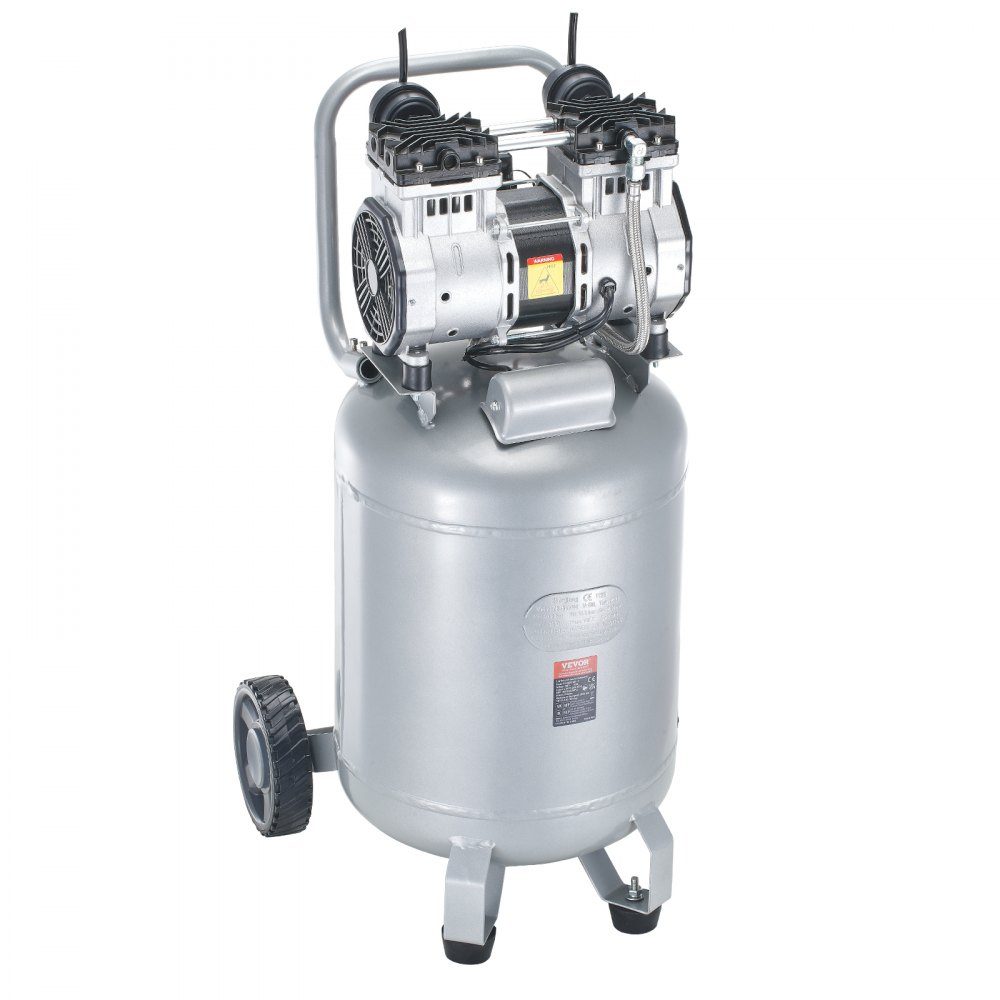 Air compressor 49L whisper compressor 2HP air pump oil-free 8bar compressor single-phase noise level ≤63dB Ideal for inflating tires, car repairs, painting, woodworking