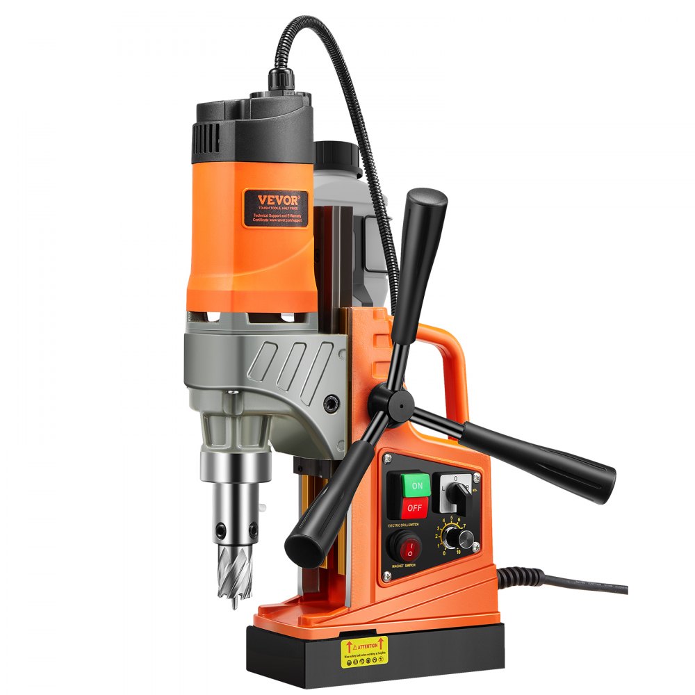 Perceuse magnétique moteur 1450 W, diamètre de foret de 2 pouces, perceuse magnétique électrique portable de 2878 lbf, avec 6 forets à noyau, perceuse de surface métallique, zone de bricolage Perceuse magnétique moteur 1450 W, diamètre de foret de 2 pouces, perceuse magnétique électrique portable de 2878 lbf, avec 6 forets à noyau, perceuse de surface métallique, zone de bricolage