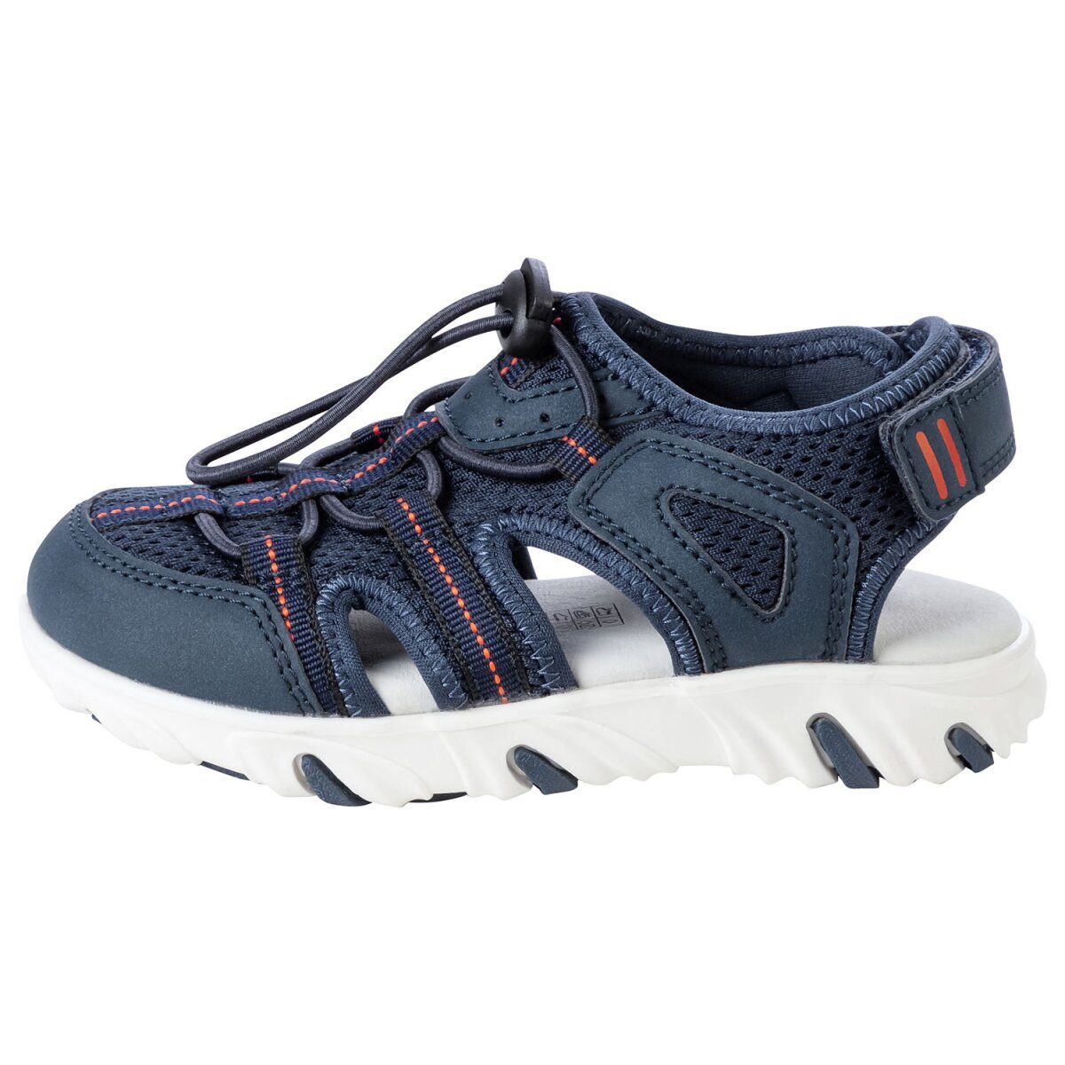 lupilu® toddler sandals with chrome-free tanned leather insole (Navy, 28)