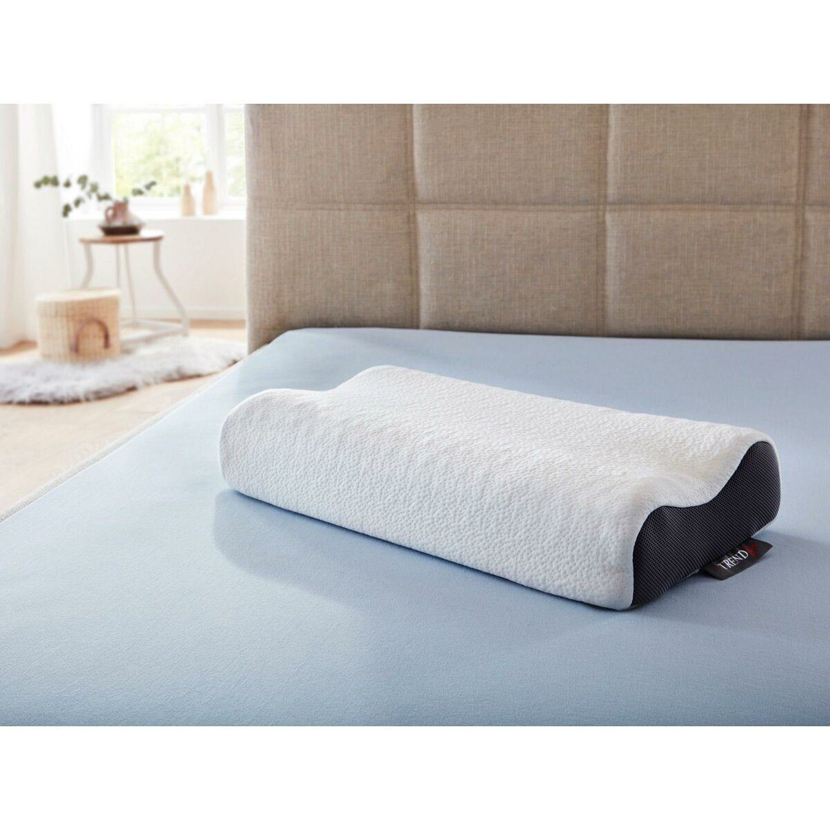 #VENTE# BADENIA TRENDLINE Oreiller de soutien cervical en visco Maxi pour dormeurs latéraux, 30 x 60 cm