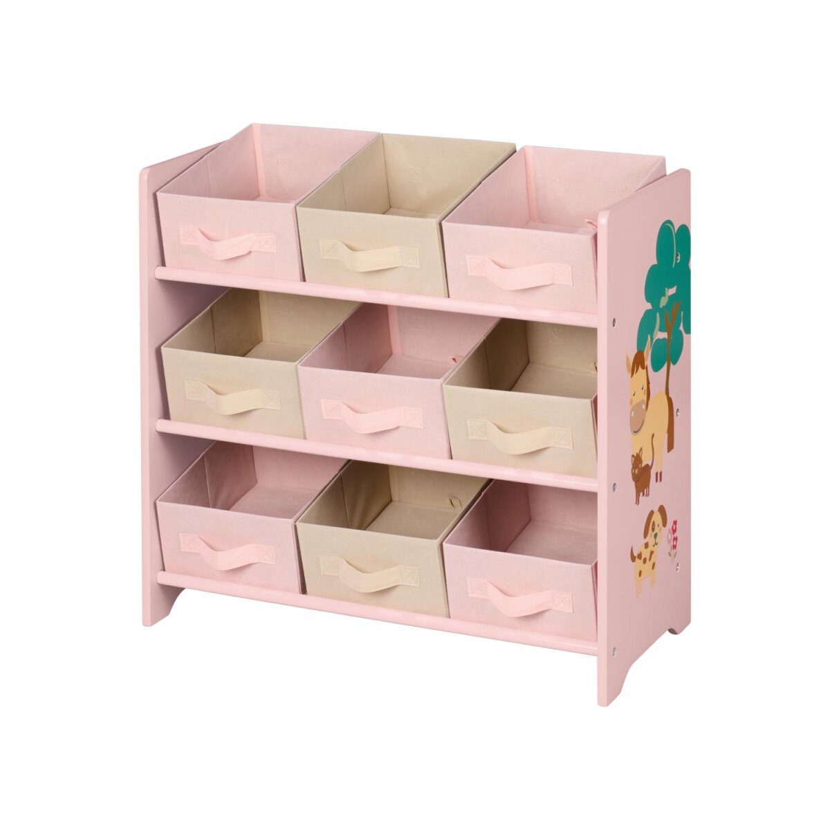 LIVARNO® Aufbewahrungsregal, 65 x 62 x 30 cm (Rosa)
