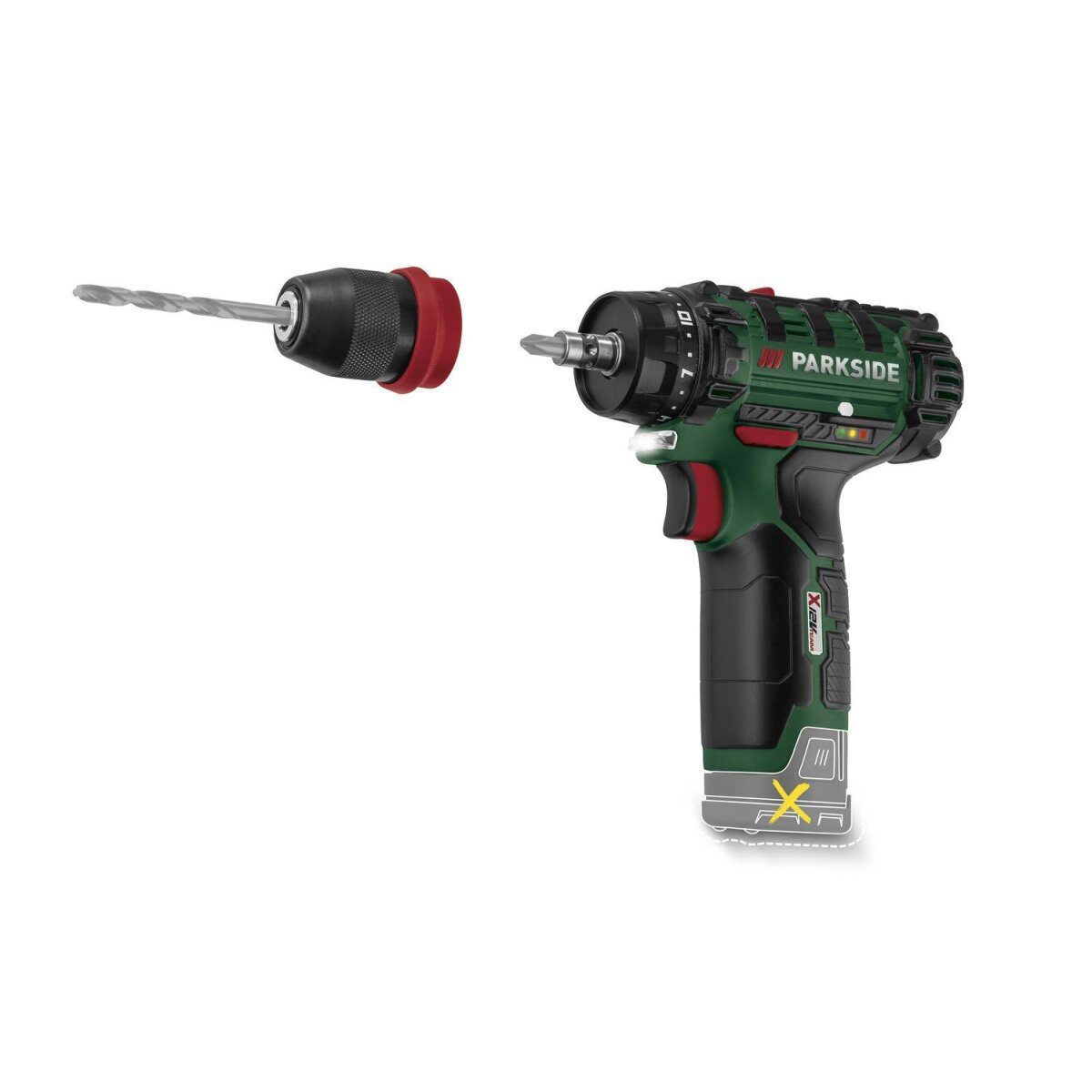 PARKSIDE® 12 V Akku-Bohrschrauber PBSA 12 F5