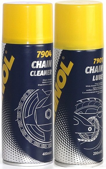 ENSEMBLE CHAINE MANNOL LUBRIFIANT + SPRAY – Réf. HT-47421