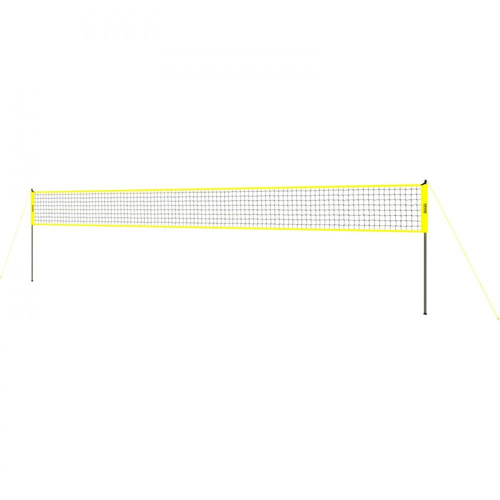 Volleyball Net Height Adjustable Volleyball Net Set, Portable Beach Volleyball Net, Outdoor Volleyball Net, Foldable Volleyball Net with Volleyball and Carry Bag, for Garden, Beach, Lawn, etc