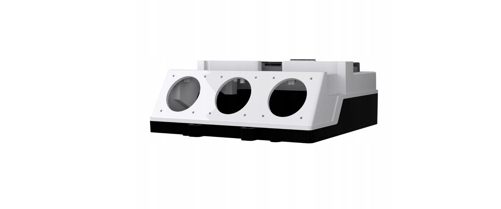 Empty housing electrical wall distributor modular set