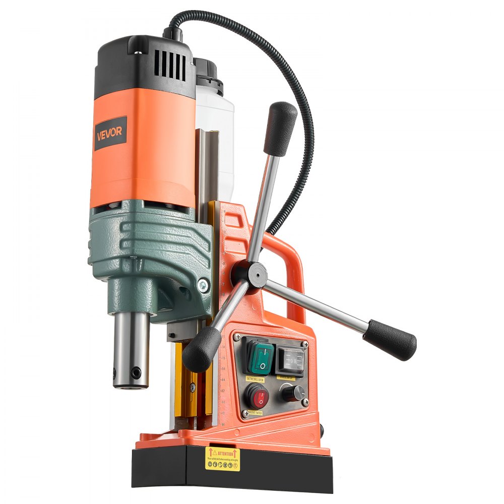 Perceuse magnétique, moteur 1450 W, diamètre de carottage 50 mm, force magnétique 13 000 N, carottage électrique avec 6 carottages, vitesse variable, foret pour surfaces métalliques Perceuse magnétique, moteur 1450 W, diamètre de carottage 50 mm, force magnétique 13 000 N, carottage électrique avec 6 carottages, vitesse variable, foret pour surfaces métalliques