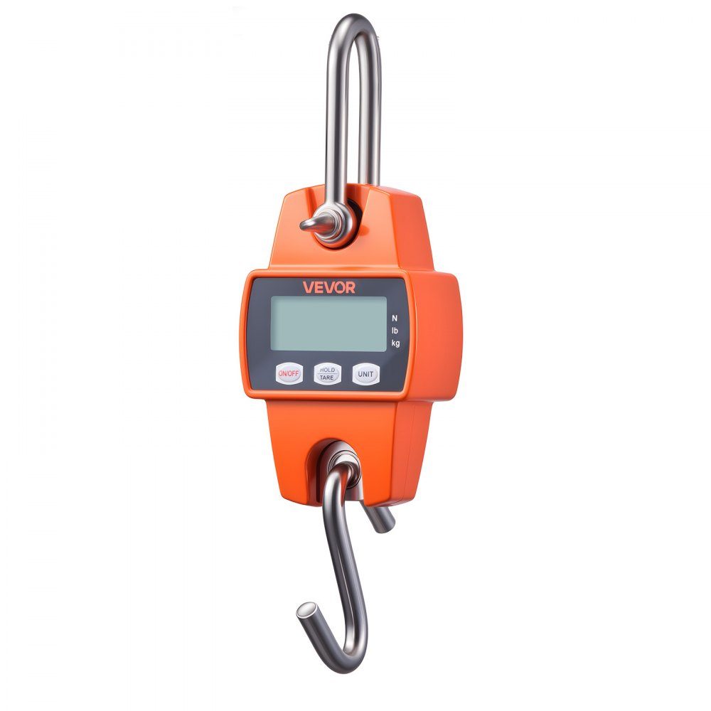 Kraanweegschaal 300 kg, digitale hangweegschaal met gegoten aluminium behuizing & LCD, wildweegschaal 50 g schaalverdeling & 3-traps schakeling, spoorwegweegschaal, visweegschaal, handweegschaal voor landbouw, jacht & visserij
