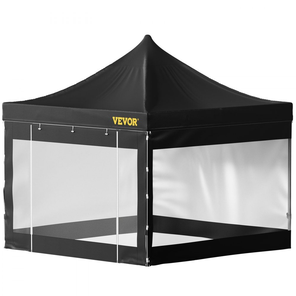 Vouwpaviljoen 3x3m Vouwpaviljoen 240g PVC gecoat polyester Pop-up paviljoen 1,95-2,13 m Verstelbare feesttent Tuintent Strandtent voor bruiloft of andere commerciële activiteiten